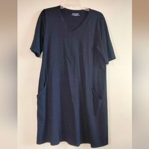Eileen Fisher size medium black T-shirt dress